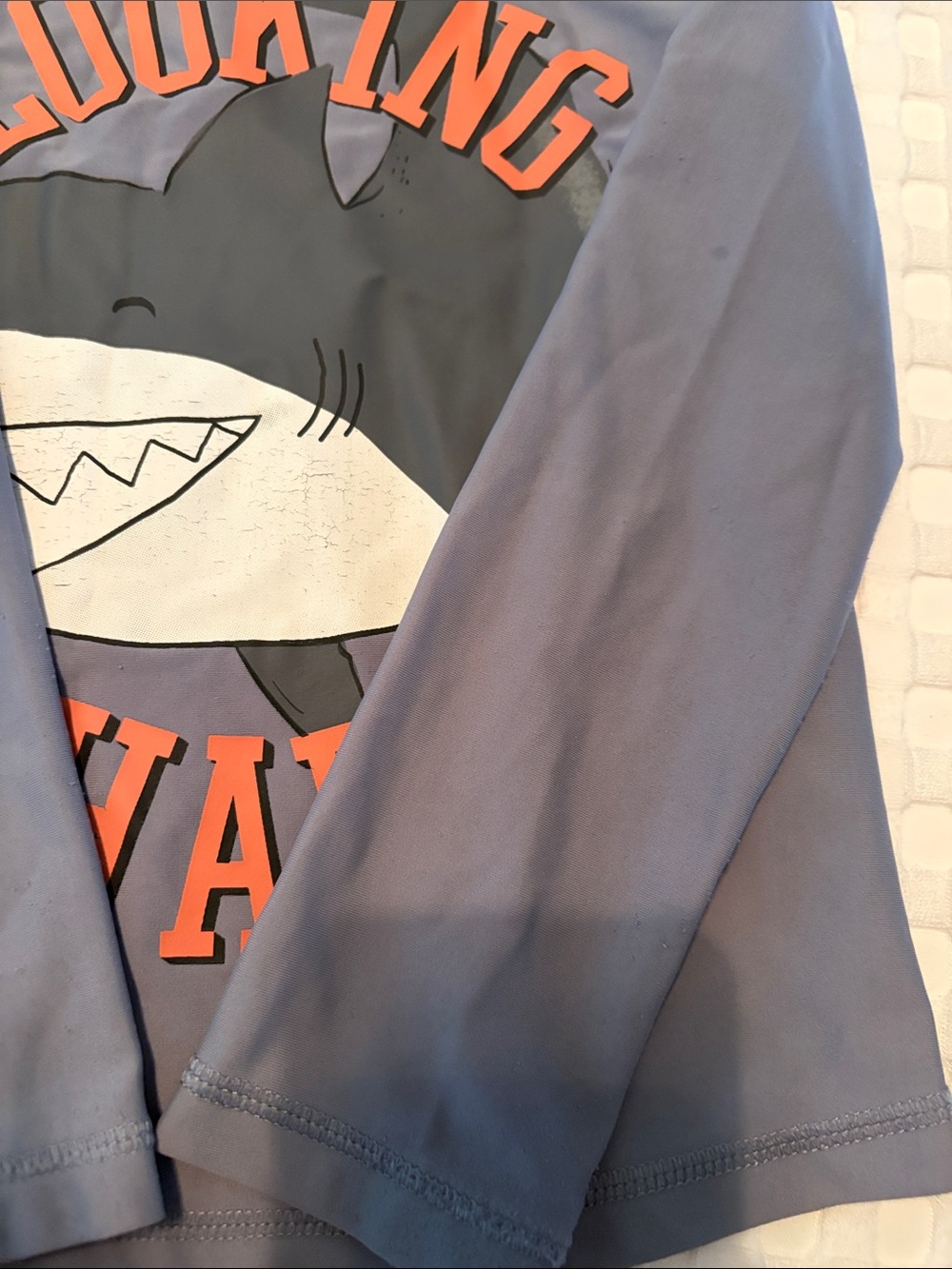 Carter's Boys Swim Rashguard Set — Black Crocodile Print & Gray Shark Graphic - Picture 3 of 5
